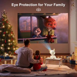 Bilişim Burada JY320 Mini Projektör 1280x720, BT5-0, Android 13, 1080P destekli, taşınabilir sinema keyfi